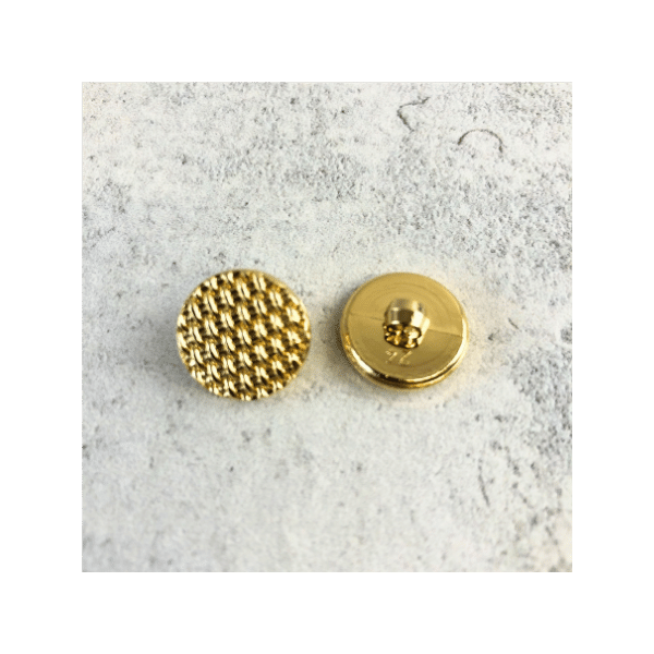 Blusenknopf - golden-glänzend- 15 mm